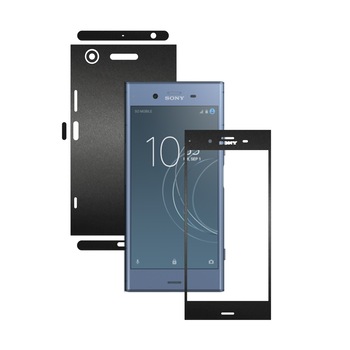 Folie Protectie Carbon Skinz pentru Sony Xperia XZ1 - Negru Mat 360 Cut, Skin Adeziv Full Body Cover pentru Rama Ecran, Carcasa Spate si Laterale Folie Protectie Carbon Skinz pentru Sony Xperia XZ1 - Negru Mat 360 Cut, Skin Adeziv Full Body Cover pentru Rama Ecran, Carcasa Spate si Laterale
