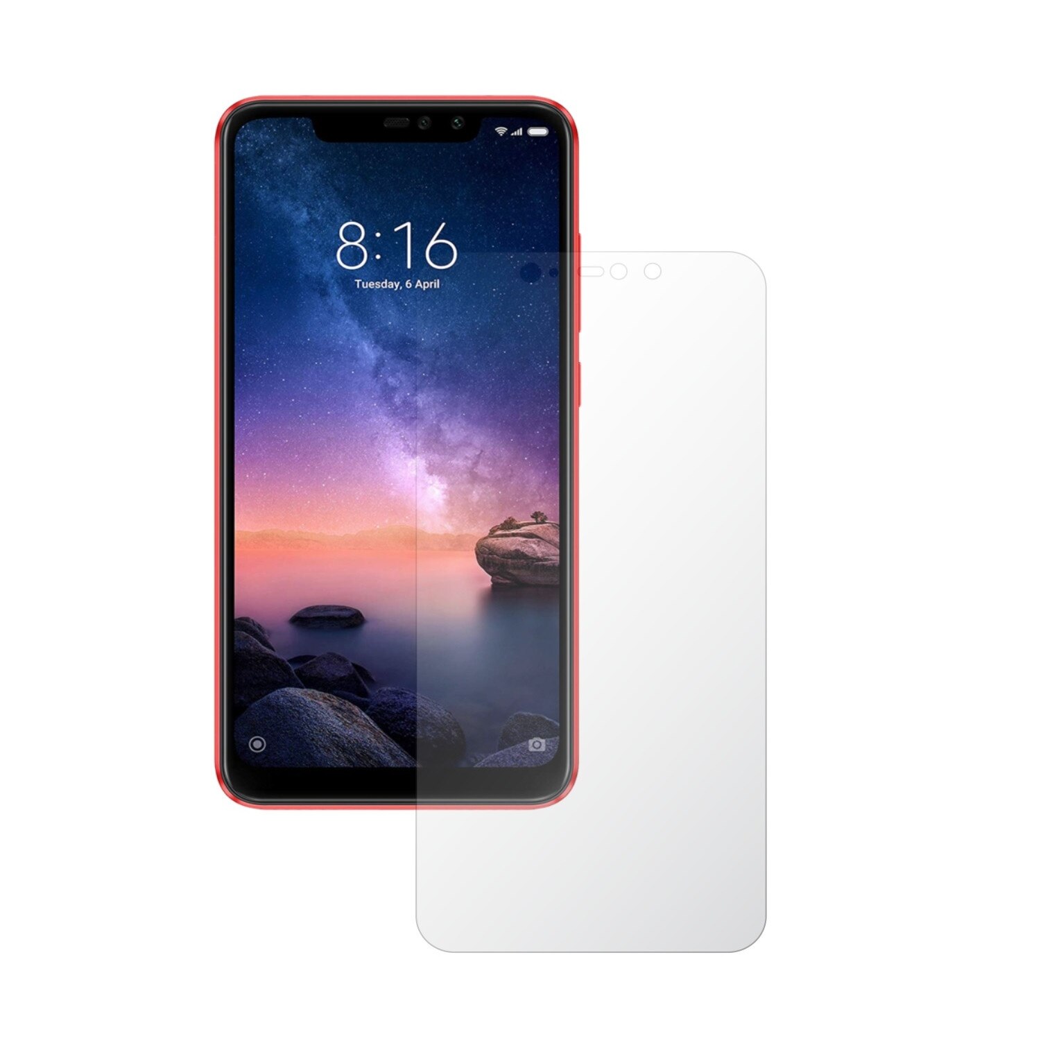 Set 2X Folie Protectie Ecran Invisible Skinz HD pentru Xiaomi Redmi Note 6 Pro - Folie Siliconica Ultra-Clear cu Acoperire Totala, Edge to Edge Full Display Cover, Adeziva si Foarte Flexibila