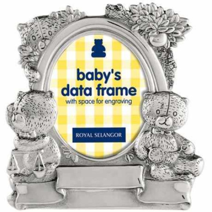 Rama foto Baby Data Staniu 6X9 cm Royal Selangor