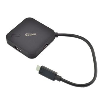 Hub USB EVO Qilive cu 4 porturi USB 3.1 si conector USB type C Hub USB EVO Qilive cu 4 porturi USB 3.1 si conector USB type C