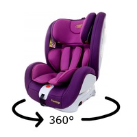 scaun auto profesional dedicat pentru copil baby jolie prestige idl collection  pentru 3 grupe de greutate intre 0-36 kg tehnologie isofix si centura top tether rotire 360 grade cu reglarea pozitiei de somn si a inaltimii tetierei violet imagen 14_0_
0