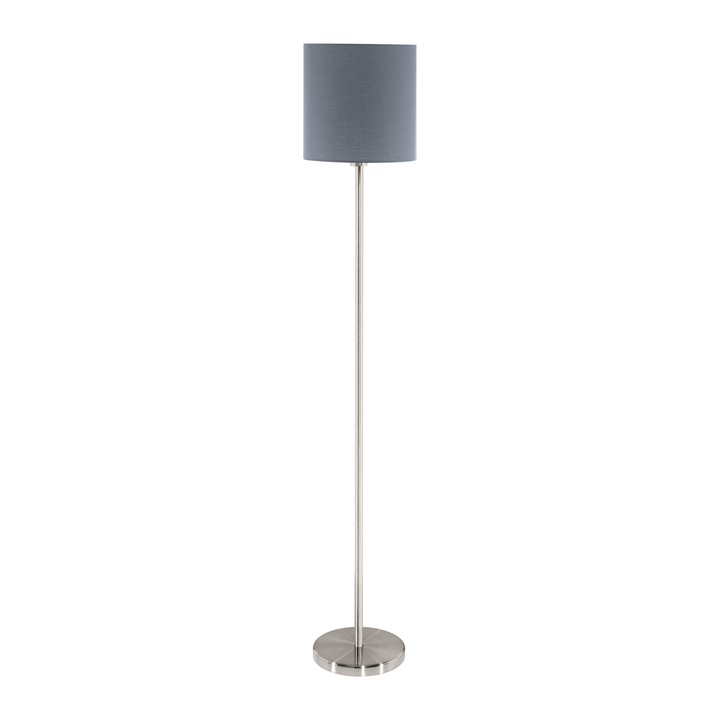 Текстилна лампа, Pasteri, 95166, E27, матово-сив никел, 60W