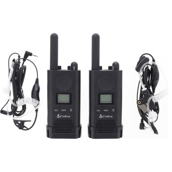 Set 2 statii radio emisie-receptie Cobra PU880, raza de actiune pana la 10 km , comunicare pana la 16 ore, casti ergonomice incluse Set 2 statii radio emisie-receptie Cobra PU880, raza de actiune pana la 10 km , comunicare pana la 16 ore, casti ergonomice incluse