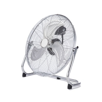 Ventilator metalic de podea 110W, 45 cm diametru, 3 trepte viteza, elice aluminiu, Argintiu metalic Ventilator metalic de podea 110W, 45 cm diametru, 3 trepte viteza, elice aluminiu, Argintiu metalic