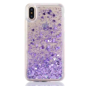 Husa de telefon cu apa si sclipici, lichid si glitter, pentru iPhone XS MAX (6.5