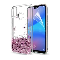 husa de telefon cu apa si sclipici lichid si glitter pentru huawei p20 lite roz rose pink imagen 47_0_
0