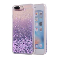 husa de telefon cu apa si sclipici lichid si glitter pentru iphone 6 plus 6s plus 7 plus 8 plus 7 8 55quot inch mov lila purple imagen 20_0_
0
