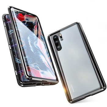 Husa Magnetica 360 de grade Sticla FATA si SPATE Full Protection Premium, The Phone Closet, Bumper din Aliaj Metalic, compatibil cu HUAWEI P30 PRO BLACK Husa Magnetica 360 de grade Sticla FATA si SPATE Full Protection Premium, The Phone Closet, Bumper din Aliaj Metalic, compatibil cu HUAWEI P30 PRO BLACK