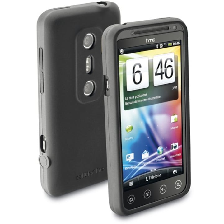 Калъф за телефон Cellular Line за HTC Evo 3D, Силиконов