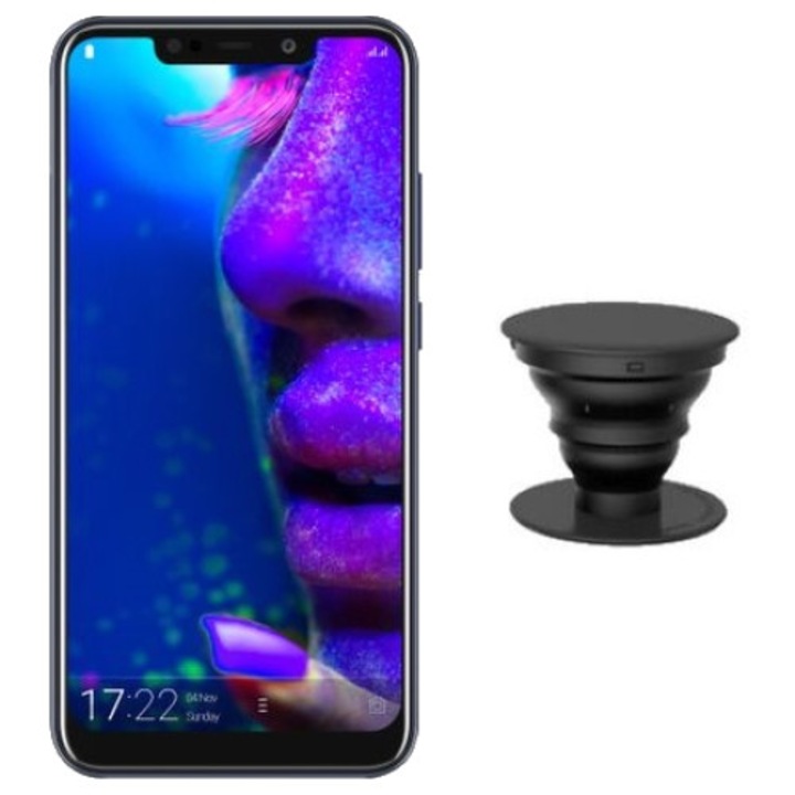 Pachet Telefon mobil Allview Soul X5 Style, Dual SIM, 32GB, 4G, Blue+ Suport universal pentru dispozitive mobile prindere adeziv