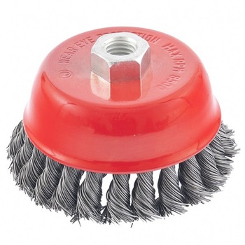 Perie pentru polizor unghiular, 100 mm, M14, cupa, sarma metalica rasucita, MTX Perie pentru polizor unghiular, 100 mm, M14, cupa, sarma metalica rasucita, MTX