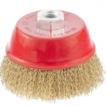 Perie pentru polizor unghiular, 100 mm, M14, cupa, sarma de otel ondulata, MTX Perie pentru polizor unghiular, 100 mm, M14, cupa, sarma de otel ondulata, MTX