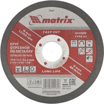 Disc de taiat metal, 115 х 1,2 х 22,2 mm, MTX Disc de taiat metal, 115 х 1,2 х 22,2 mm, MTX