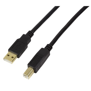 Cablu de conectare si transfer date , LogiLink , USB 2.0 A(tata) / USB 2.0 B(tata) , 10m , negru Cablu de conectare si transfer date , LogiLink , USB 2.0 A(tata) / USB 2.0 B(tata) , 10m , negru