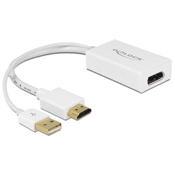 Adaptor HDMI la Displayport 1.2 4K T-M, Delock 62496 Adaptor HDMI la Displayport 1.2 4K T-M, Delock 62496