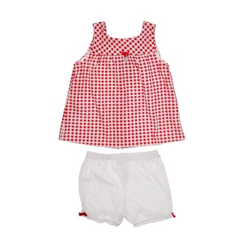 Rochita cu pantalon scurt Birba, Alb/ Rosu Rochita cu pantalon scurt Birba, Alb/ Rosu