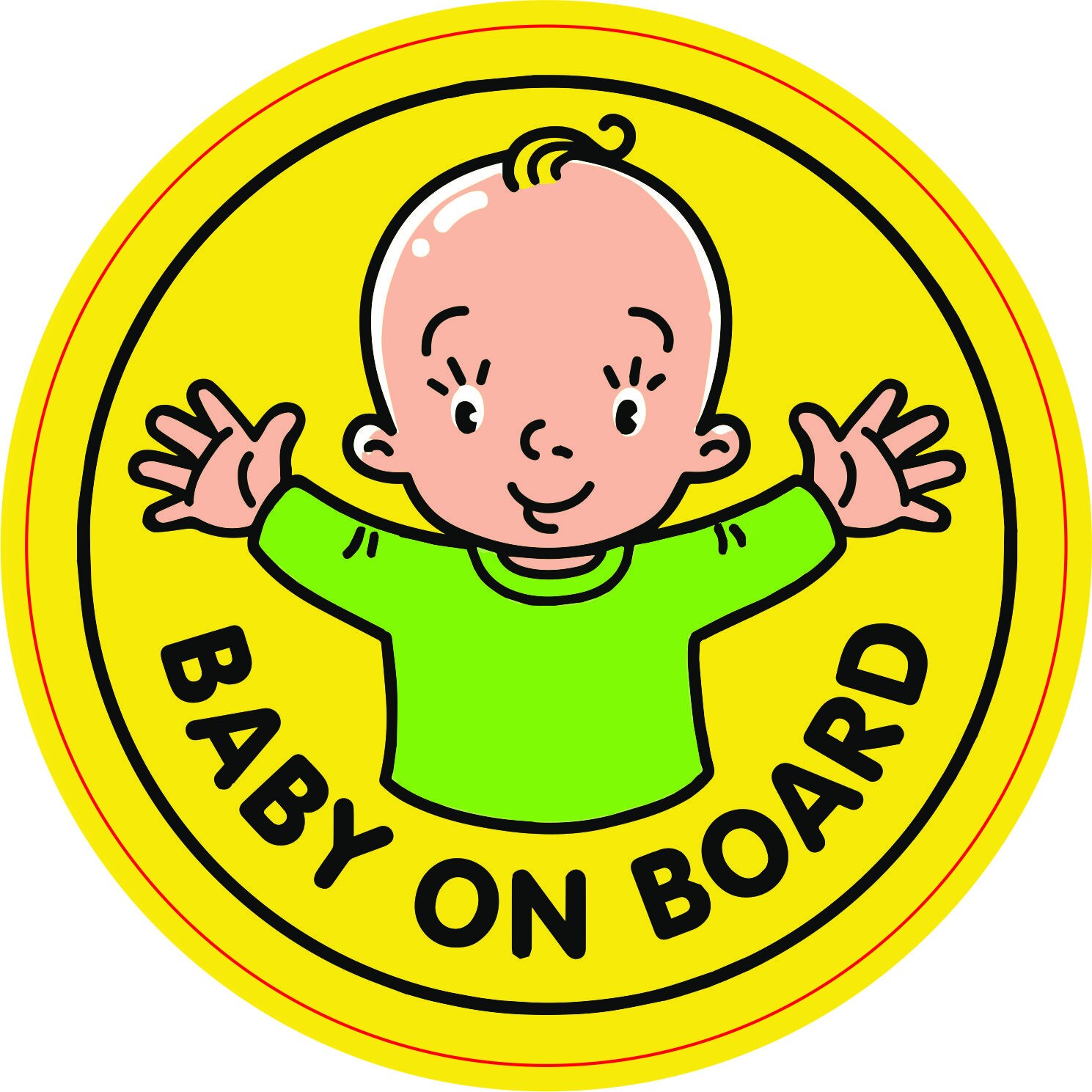 Baby on board Hug sticker abtipild