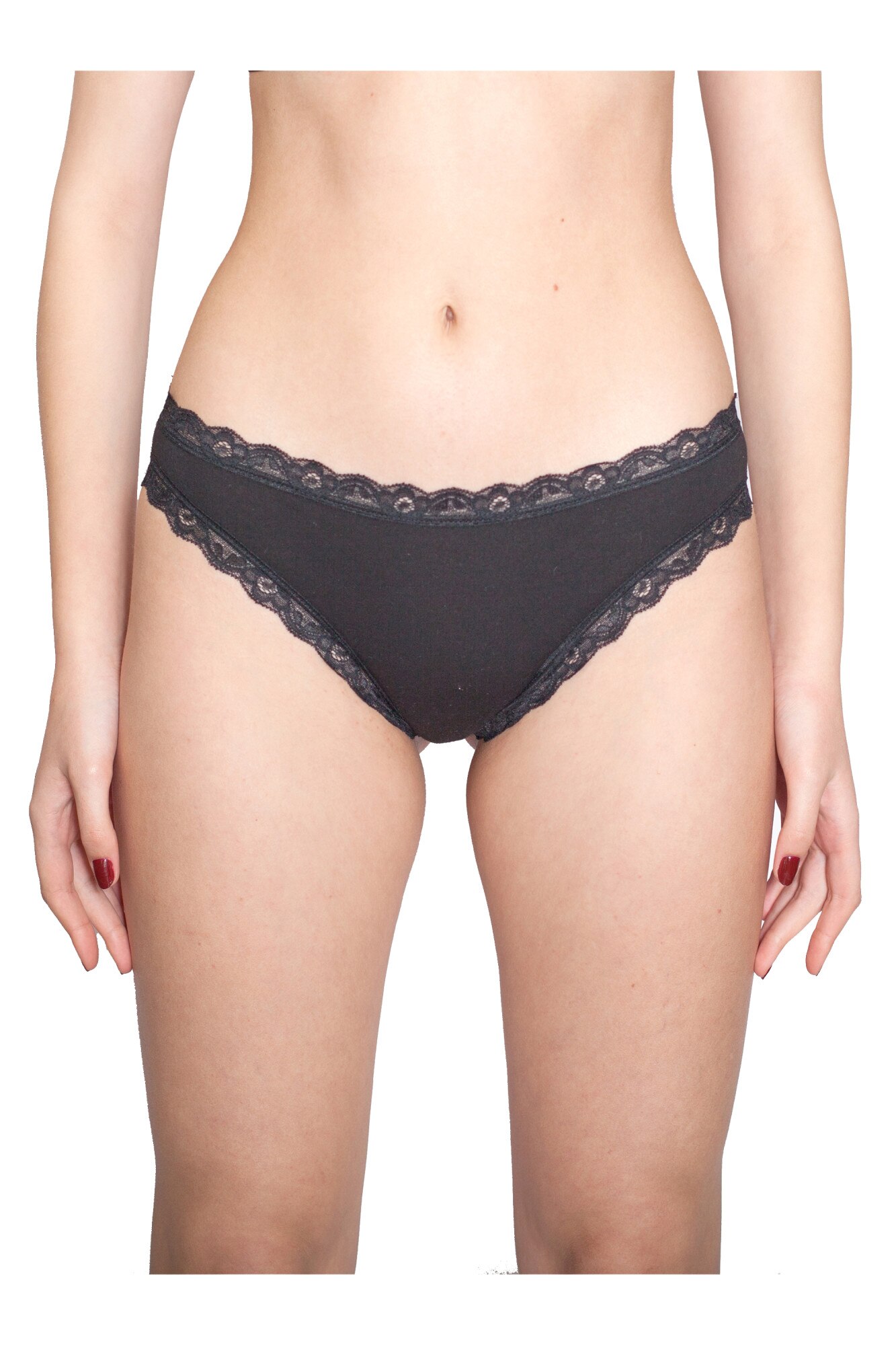 Chilot brazilian bumbac Alina negru, BLD by Exclusive, Negru