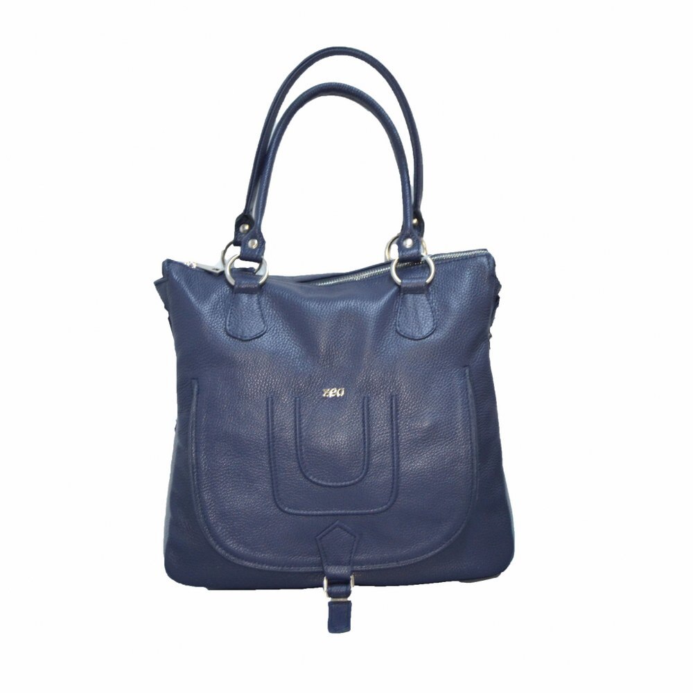 Geanta dama,Zea,piele blue