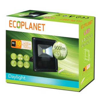 Proiector cu LED 10W lumina rece 6500K Ecoplanet Proiector cu LED 10W lumina rece 6500K Ecoplanet