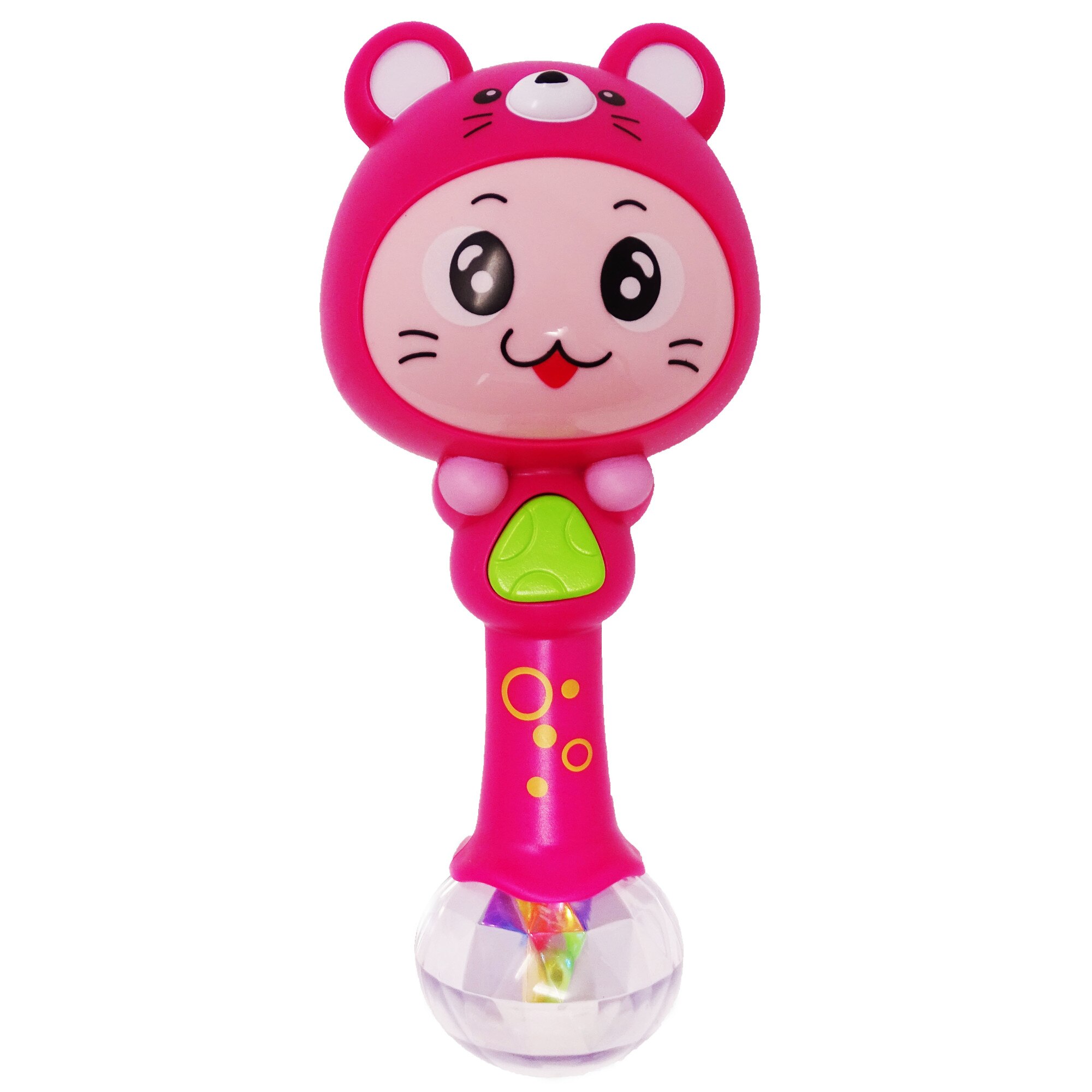 Jucarie zornaitoare Hola Toys cu lumini, melodii si sunete, roz, SALAMANDRA KIDS®