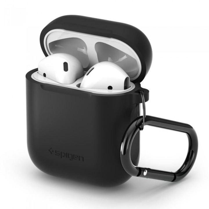 Spigen Apple AirPods szilikon védőtok, Fekete