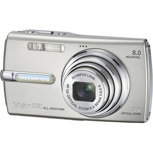 OLYMPUS μ 830 Aparat foto digital Olympus µ 830, 8 MP, argintiu - eMAG.ro