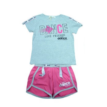 Compleu 2 piese fetite Happy House FOFO-066G, Multicolor Compleu 2 piese fetite Happy House FOFO-066G, Multicolor