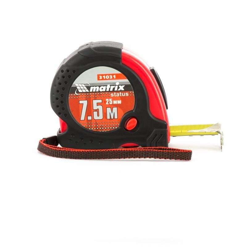 Ruleta Status, 7,5 m x 25 mm, carcasa cauciucata, varf magnetic, MTX