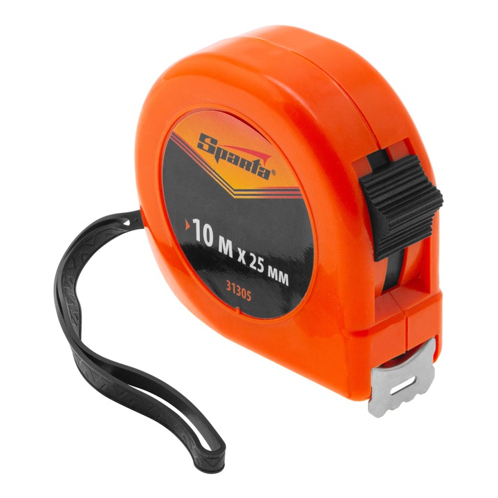 Ruleta Classic, 10 m x 25 mm, corp din plastic, SPARTA