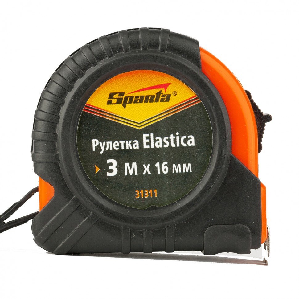 Ruleta Elastica, 3 m x 16 mm, corp cauciucat, SPARTA