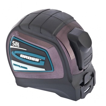 Ruleta Doppelhaken, 5 m х 25 mm, capat bilateral,scala bilaterala,acop. nailon, GROSS Ruleta Doppelhaken, 5 m х 25 mm, capat bilateral,scala bilaterala,acop. nailon, GROSS