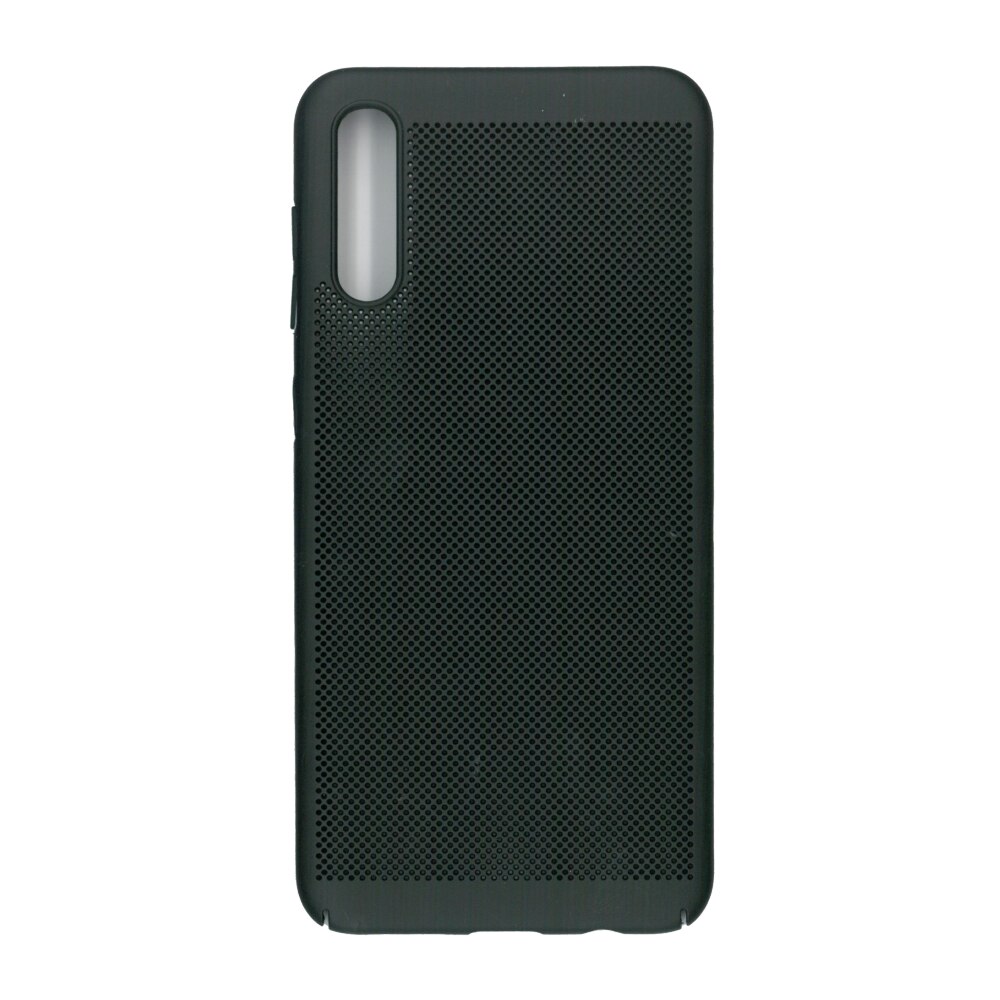 Husa spate cu perforatii pentru Samsung Galaxy A50 - EuroCELL Air Case, negru