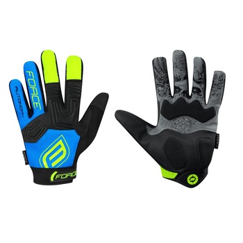Manusi MTB Force Autonomy F17 Negru/Albastru M Manusi MTB Force Autonomy F17 Negru/Albastru M