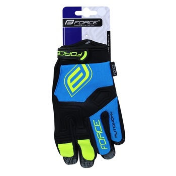 Manusi MTB Force Autonomy F17 Negru/Albastru L Manusi MTB Force Autonomy F17 Negru/Albastru L