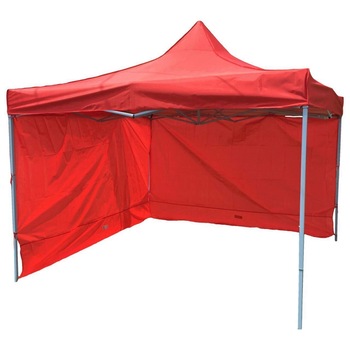 Pavilion pentru gradina, Strend Pro Montgomery Rossi, tip evantai, 300 x 300 cm, cu 2 pereti laterali, rosu Pavilion pentru gradina, Strend Pro Montgomery Rossi, tip evantai, 300 x 300 cm, cu 2 pereti laterali, rosu