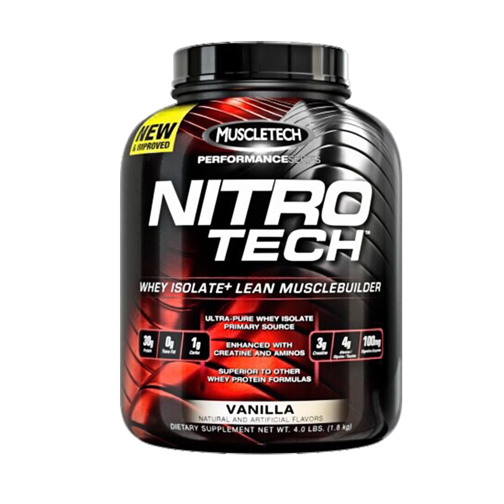 Proteina MuscleTech - Nitro Tech Performance Series, 1.8kg, Vanilie