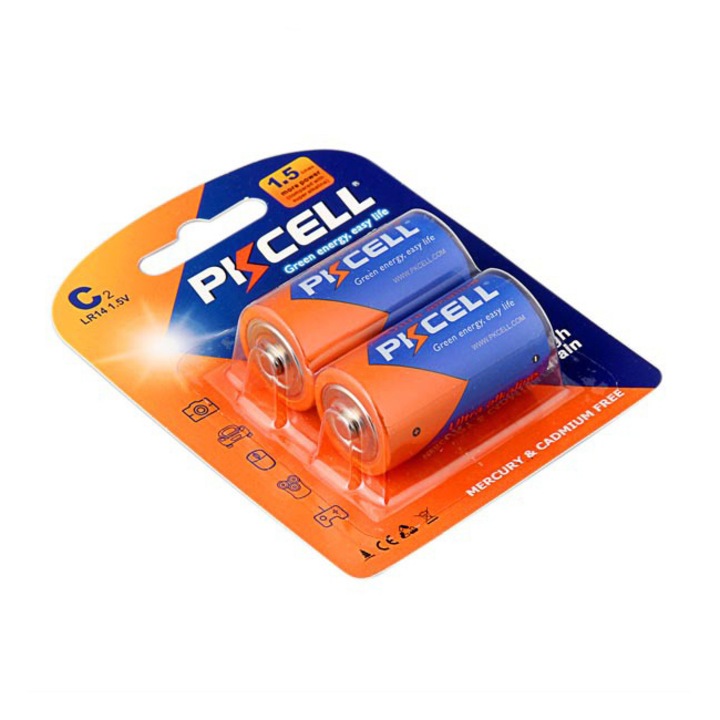 Tartós alkaline elem C 1,5V 2 darabos Pkcell