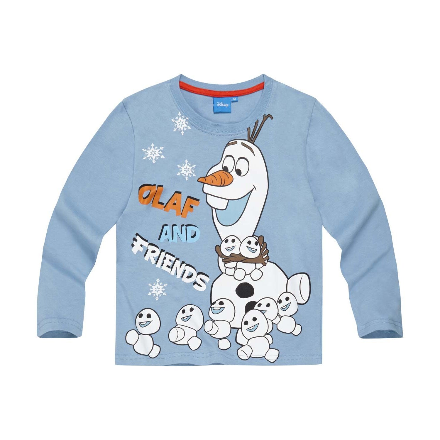 Bluza cu maneca lunga Disney Frozen albastru deschis, 128 cm, 8 ani