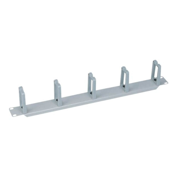 Logilink 19" kábelrendező 1U, műanyag konzolokkal, szürke (OR104G)
