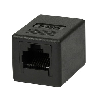 Adaptor , LogiLink , Inline 1:1 Cat.6 RJ45 STP , negru Adaptor , LogiLink , Inline 1:1 Cat.6 RJ45 STP , negru