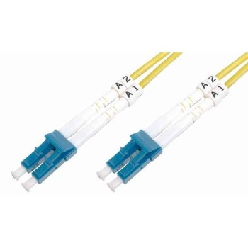 Cablu de retea din fibra optica , Digitus , duplex SM 9/125 OS2 LC/LC 3m , galben Cablu de retea din fibra optica , Digitus , duplex SM 9/125 OS2 LC/LC 3m , galben