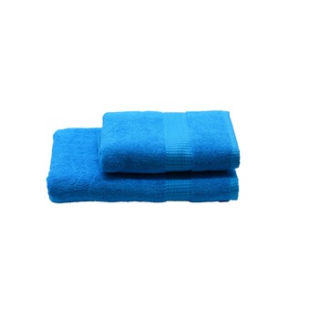 Set 2 prosoape, COZY TOWELS, 100% Bumbac , Turcoaz Set 2 prosoape, COZY TOWELS, 100% Bumbac , Turcoaz