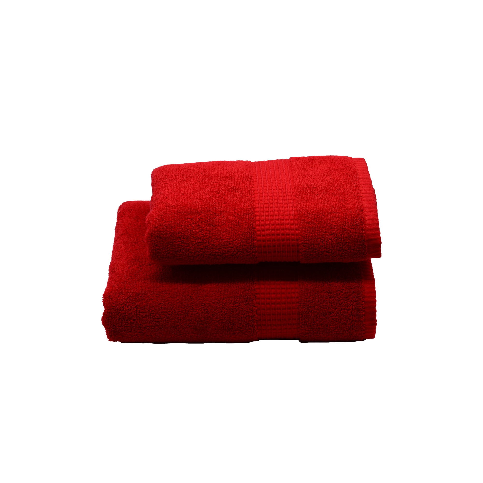 Set 2 prosoape, COZY TOWELS, 100% Bumbac , Rosu