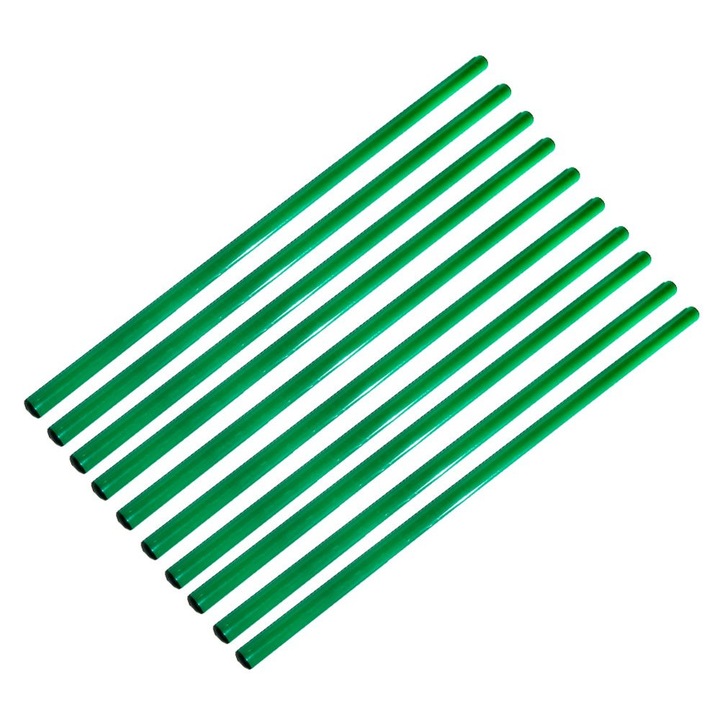 Set 10 buc bara de antrenament L, verde, 1.6 m