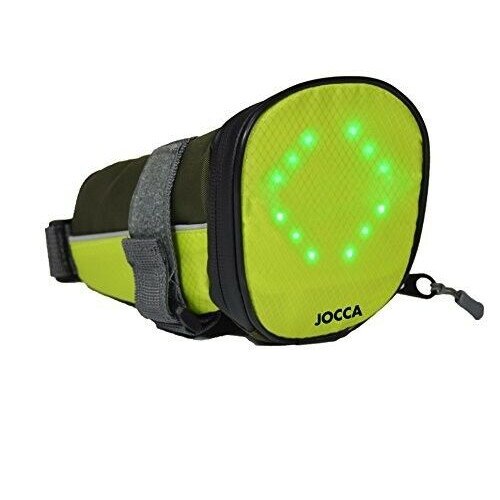 Geanta pentru scaun de bicicleta Jocca Unisex cu indicator luminous LED Negru/Galben