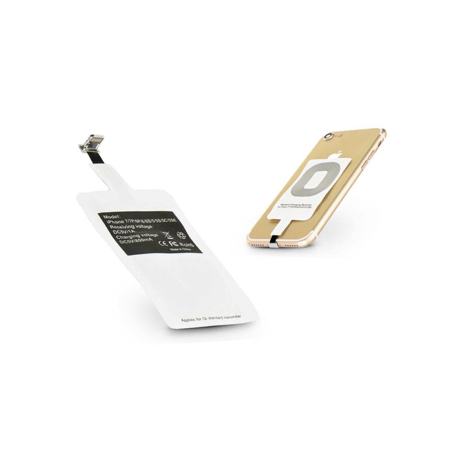 Lightning Qi adapter vezeték nélküli töltő állomáshoz fehér eMAG.hu