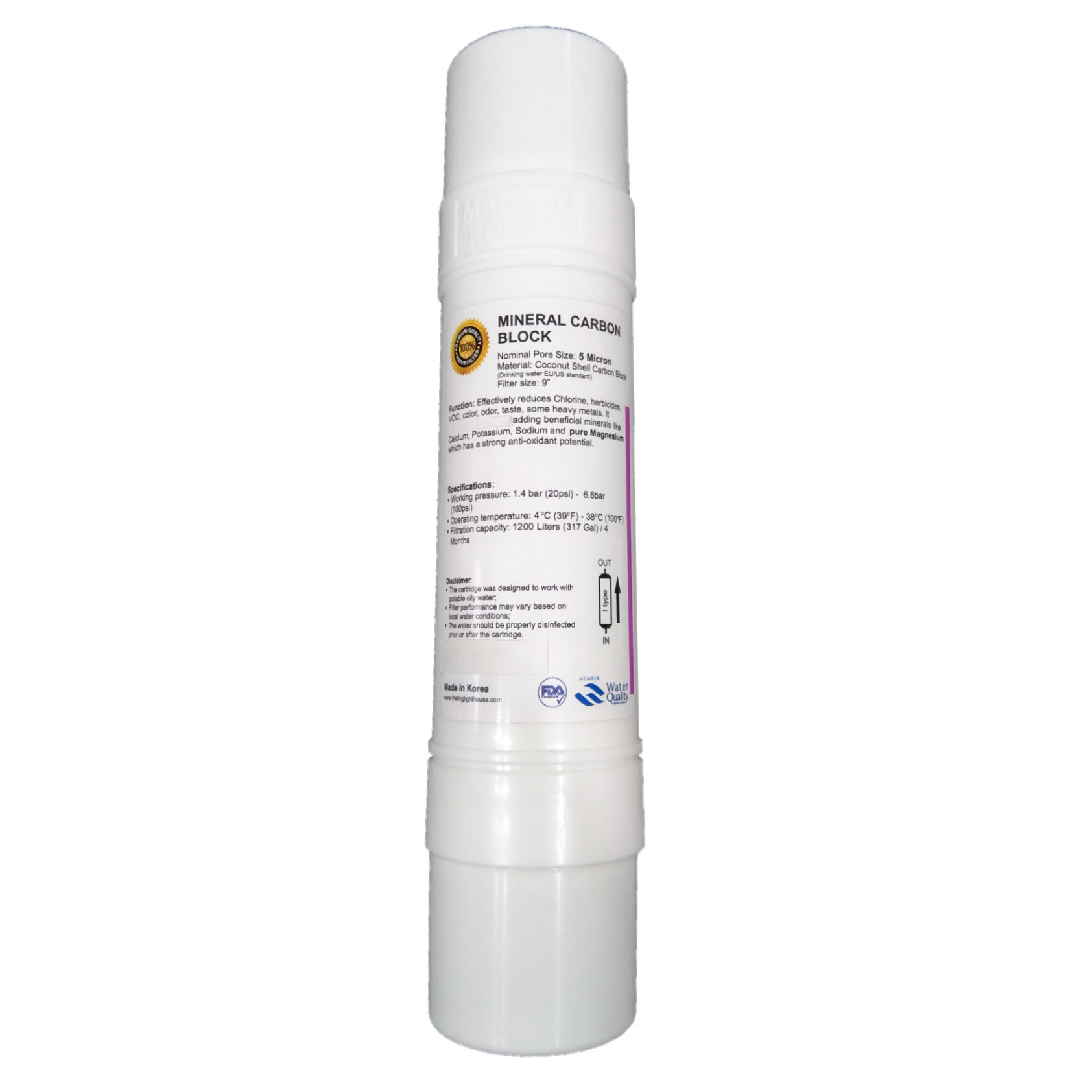 Cartus filtrare inline tip I Mineral Block - 9 inch