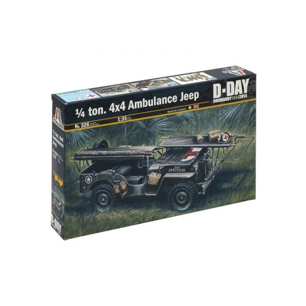 Macheta militara Italeri, 326, Ambulanta 4x4, 1:35, Plastic