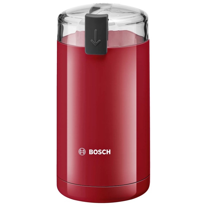 Кафемелачка Bosch TSM6A014R, 180 W, 75 гр, Нож от неръждаема стомана, Червен
